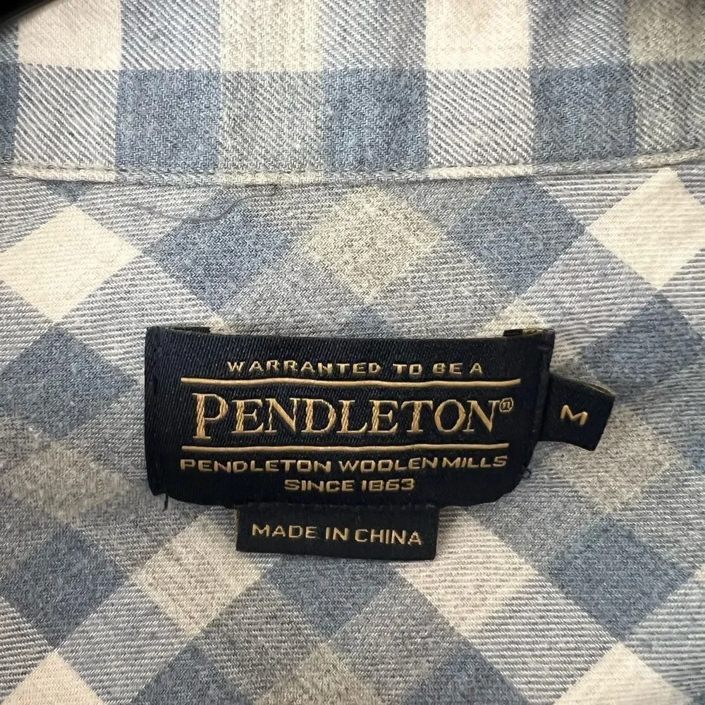 Pendleton Plaid Button Down Top - Picture 4 of 7
